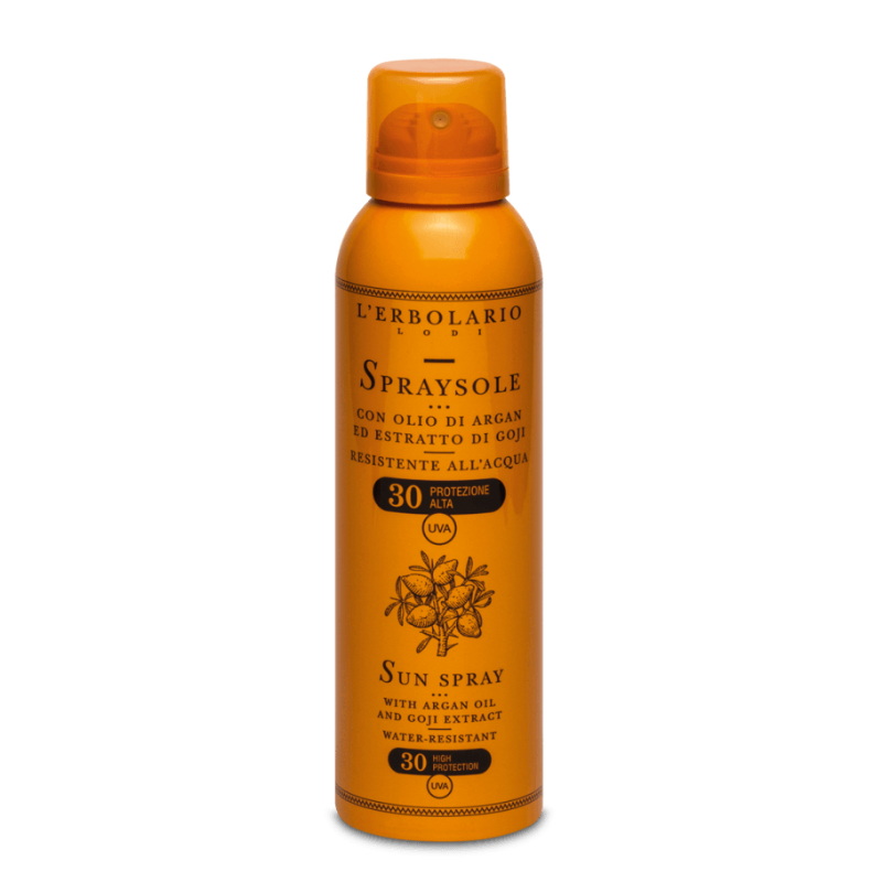 Spray Solare con Olio di Argan ed Estratto Goji prot.30