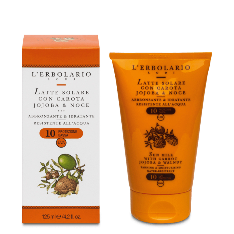 Latte Solare con Carota, Jojoba e Noce prot.10